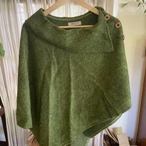 Yoko Wool Ruby Handmade Poncho